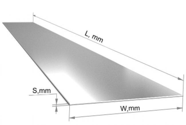 ЛИСТ Н/Ж 430/12Х17 1 * 1500*3000 NO4 PE